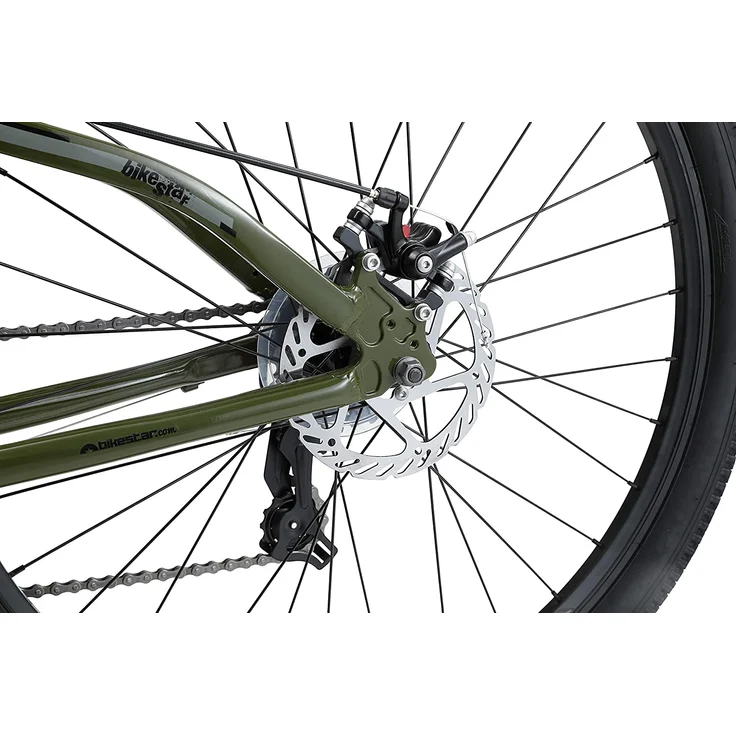 Bikestar Kinderfahrrad Fahrrad Alu Mountainbike 21 dunkelgrün 27,5 Zoll – Bild 7