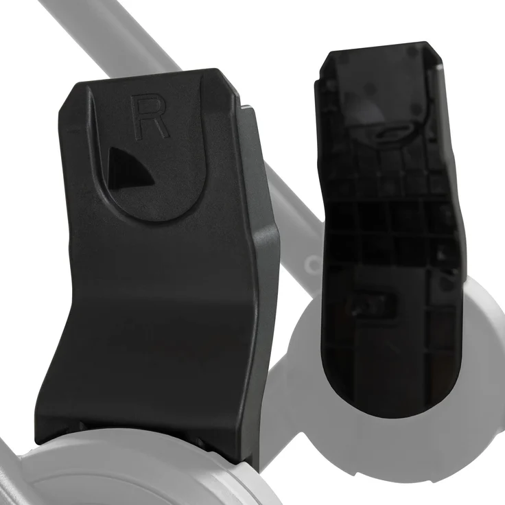 Hauck Universaladapter für Kinderwagen Walk N Care zur Befestigung von Babyschale anderer Hersteller (Maxi Cosi, Cybex, Nuna, Kiddy), Einfache Befestigung, 1 Paar, Schwarz, 37584 – Bild 3