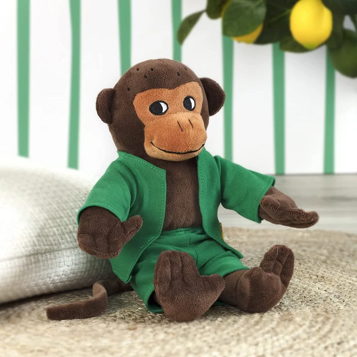 Micki & Friends 44371700 - Herr Nilsson Puppe 23 cm - Pippi Langstrumpfs AFFE als Stoffpuppe - Teddy - Plüschpuppe Kuscheltier - abnehmbare Kleidung - ab 0+ Monate – Bild 6