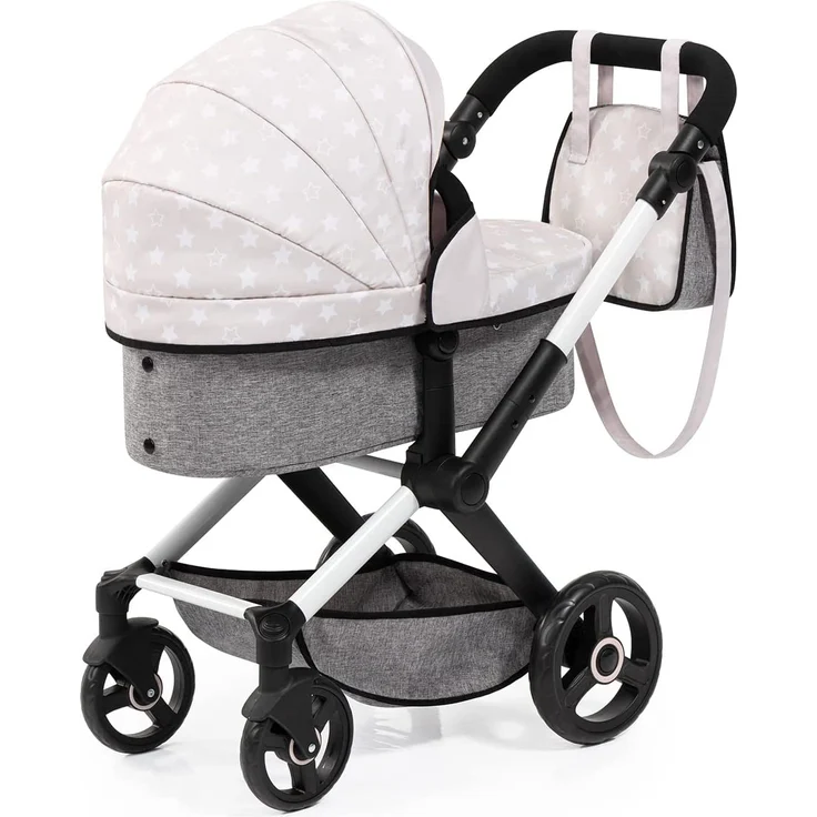 Bayer Design Kombi-Puppenwagen Xeo Sterne beige grau – Bild 2