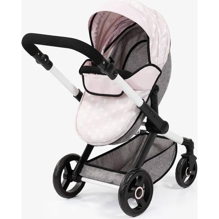 Bayer Design Kombi-Puppenwagen Xeo Sterne beige grau – Bild 4