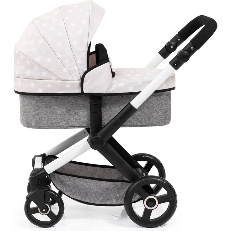 Bayer Design Kombi-Puppenwagen Xeo Sterne beige grau – Bild 3