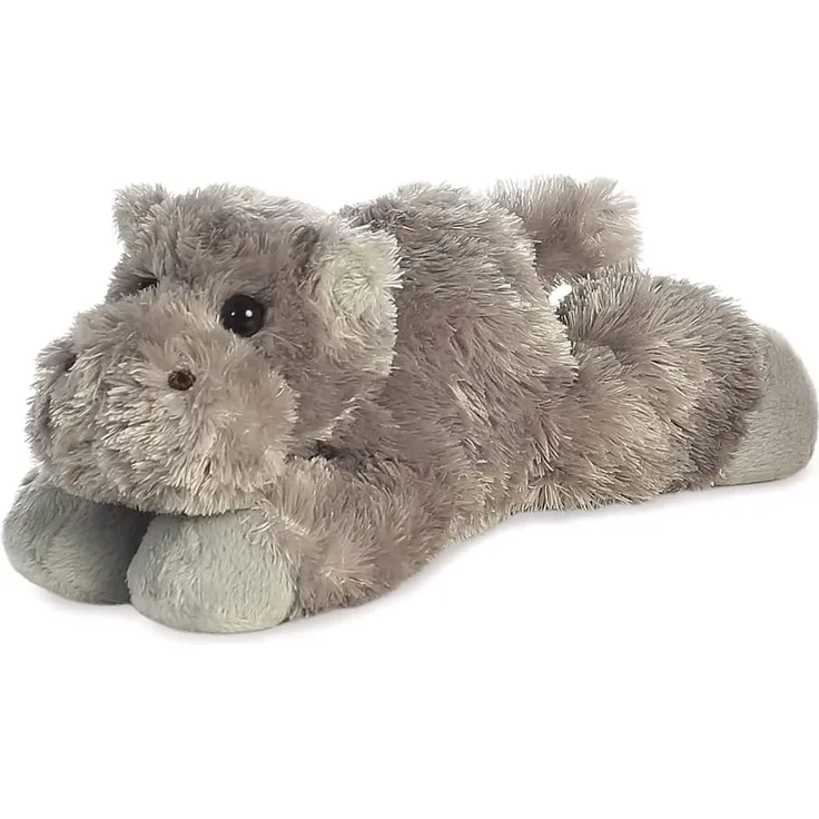 Aurora World Aurora, 31385, Mini Flopsie Howie Nilpferd, 20cm, Plüschtier, grau