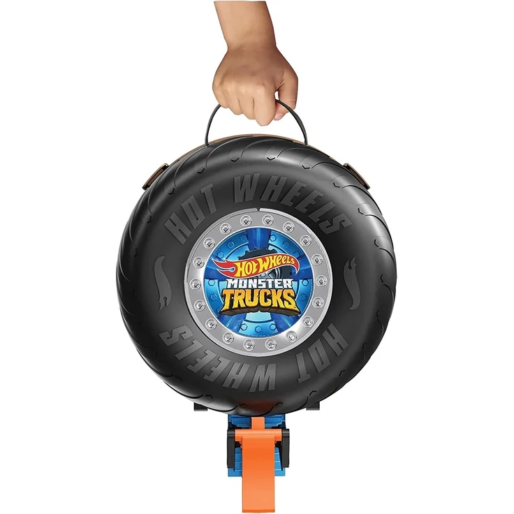 Hot Wheels Monster Truck Stunt-Reifen-Spielset inkl. 2 Spielzeugautos – Bild 10