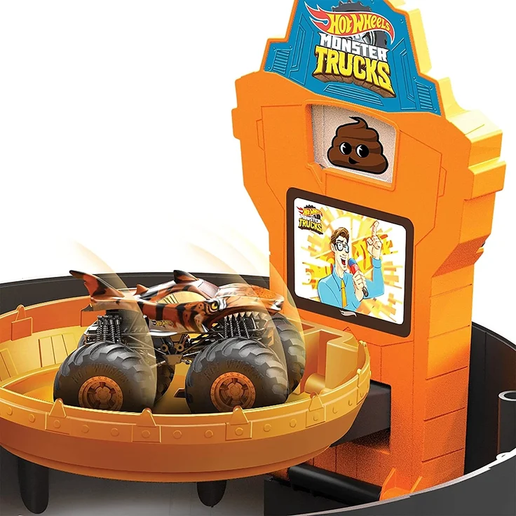 Hot Wheels Monster Truck Stunt-Reifen-Spielset inkl. 2 Spielzeugautos – Bild 9