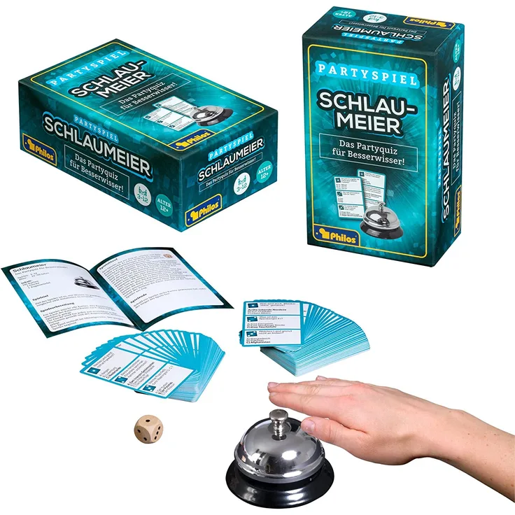 Philos 5202 - Schlaumeier, Partyquiz für Besserwisser, Partyspiel
