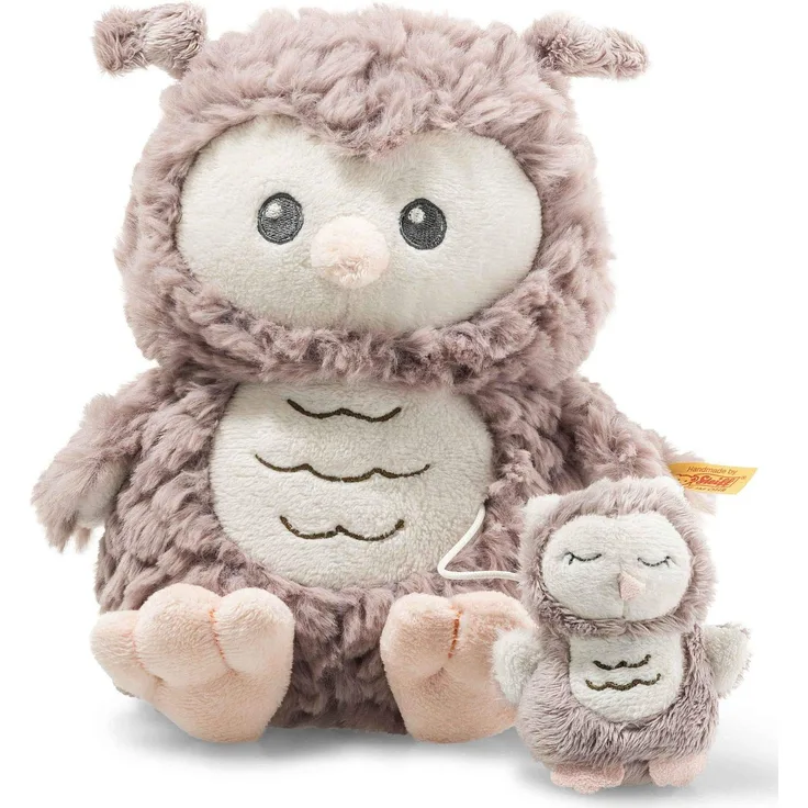 Steiff 241840 Ollie Eule Spieluhr 21, braun