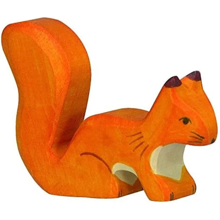Holztiger Eichhörnchen stehend orange (80107)