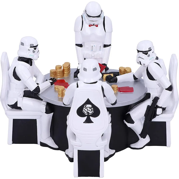 Star Wars Diorama Stormtrooper Poker Face 18 cm
