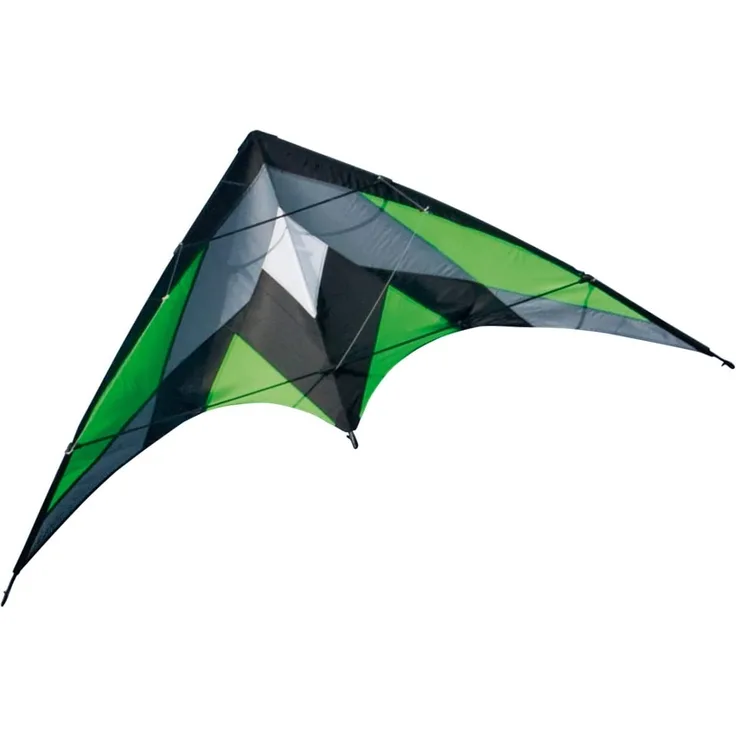 CIM Lenkdrachen - Katana MUSTHAVE Green - Kite für leichten bis kräftigen Wind - Abmessung: 170x90cm - inkl. Steuerleinen auf Rollen