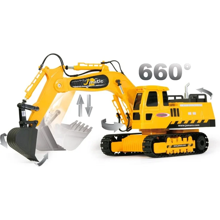 RC Bagger J-Matic Jungen 2,4 Ghz gelb 1:27 – Bild 6