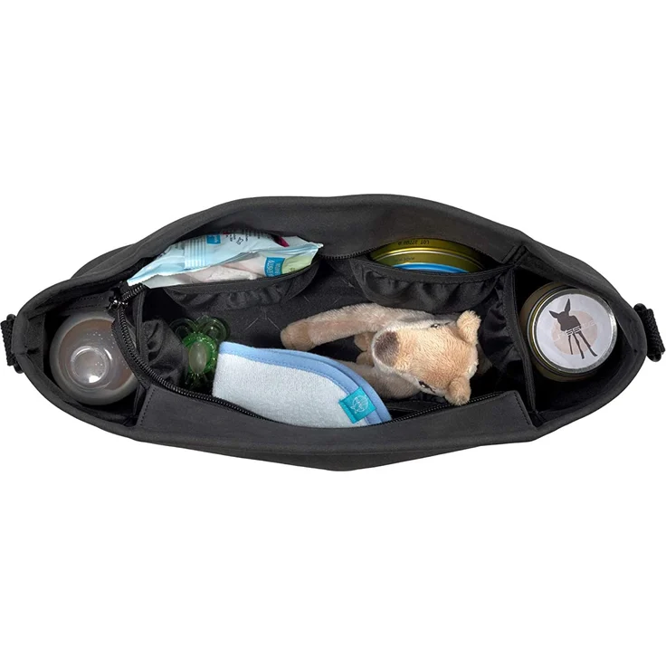 LÄSSIG Kinderwagenorganizer Kinderwagentasche mit Kinderwagenhaken/Tender Buggy Organizer anthracite – Bild 3