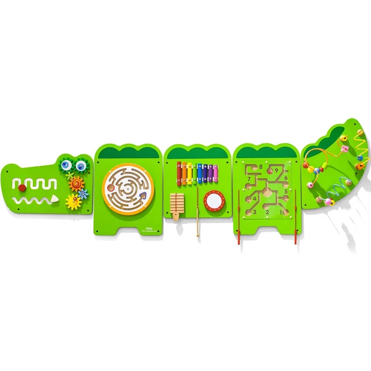 VIGA 50346 Toys-Wandspiel-Krokodil