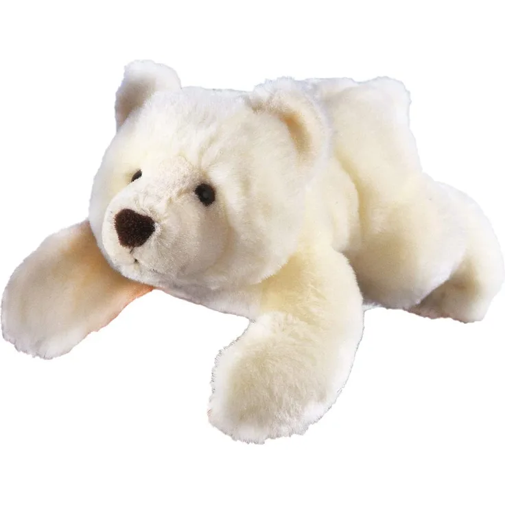 GLOREX 0 4513-1 - Kuscheltier zum Selberstopfen Eisbär Sven, ca. 28 cm groß, aus hochwertigem Plüsch genäht, muss nur noch befüllt werden, mit Geburtsurkunde