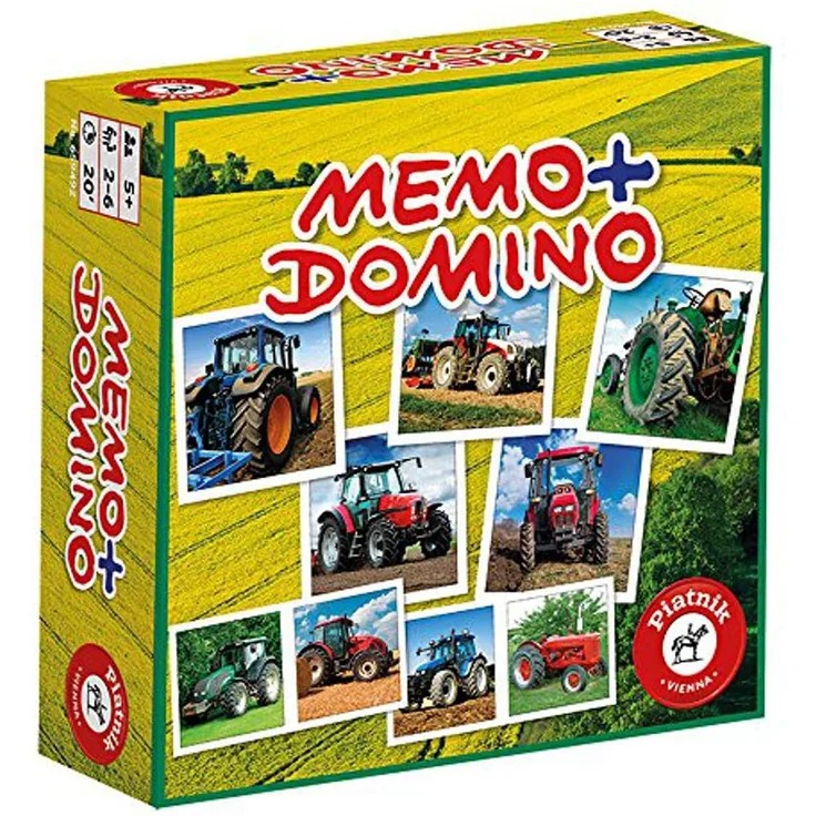 Piatnik - Memo + Domino Traktoren