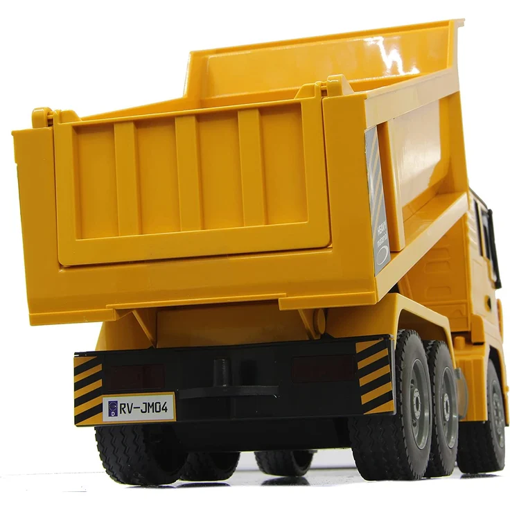 Jamara 405002 - Muldenkipper MAN 1:20 2,4G - Kippmulde hoch / runter, realistischer Motorsound, Hupe, Rückfahrwarnsound, 4 Radantrieb, gelbe LED Signallichter, programmierbare Funktionen – Bild 10
