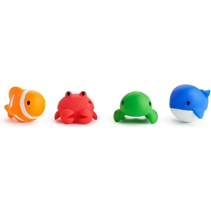 Munchkin - Ocean Spritztiere Badespielzeug, 4er-Pack