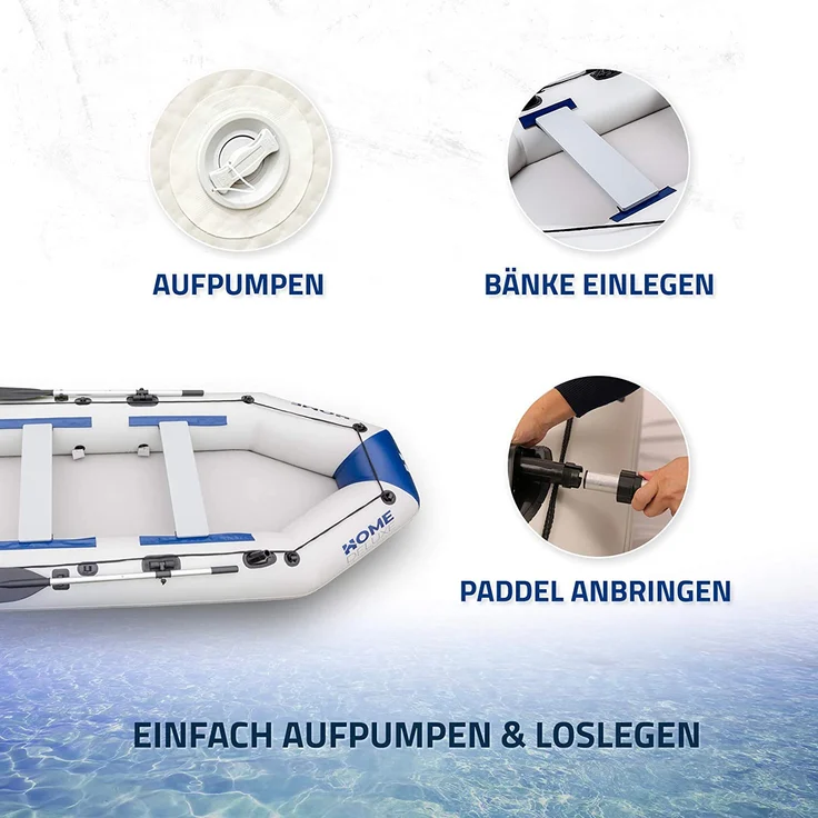 Home Deluxe GmbH Schlauchboot Pike 3-Sitzer, 230 cm (S) – Bild 7