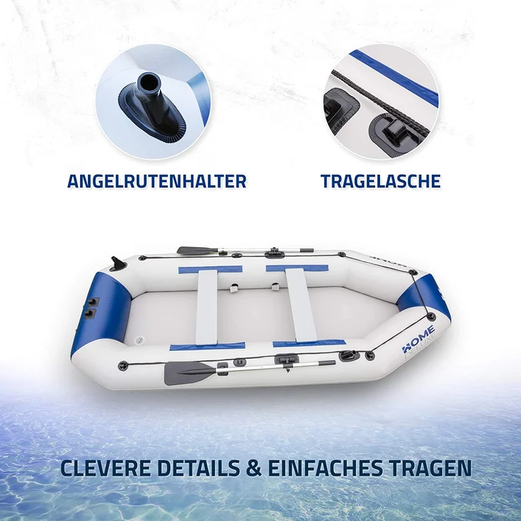 Home Deluxe GmbH Schlauchboot Pike 3-Sitzer, 230 cm (S) – Bild 4