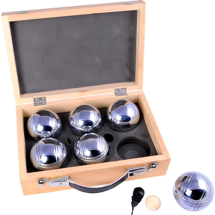 6 Boule Kugeln im edlen Holzetui – Bild 4