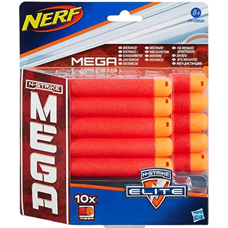 Hasbro Nerf A4368E24 N-Strike Elite MEGA Darts, Zubehör