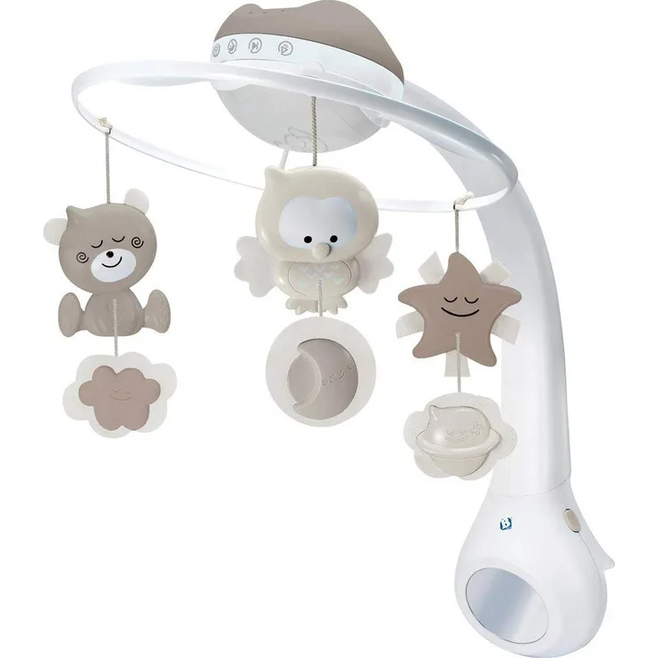 Infantino 3 in 1 Mobile mit Traumlampe, grau