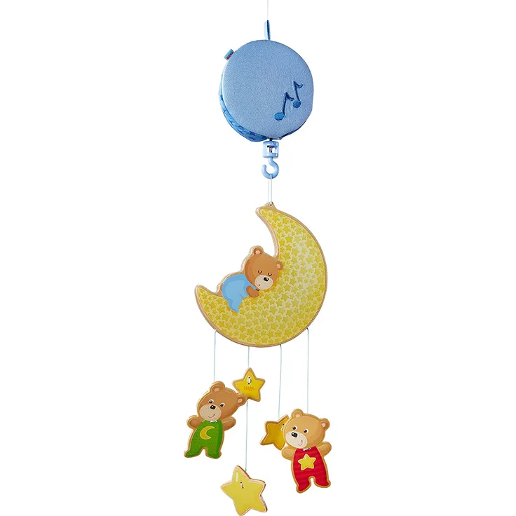 HABA 304313 - Mobile Bärchen, Babyspielzeug für den Wickeltisch, stimuliert die Sinne von Babys, ideal als Geschenk zur Geburt und Taufe
