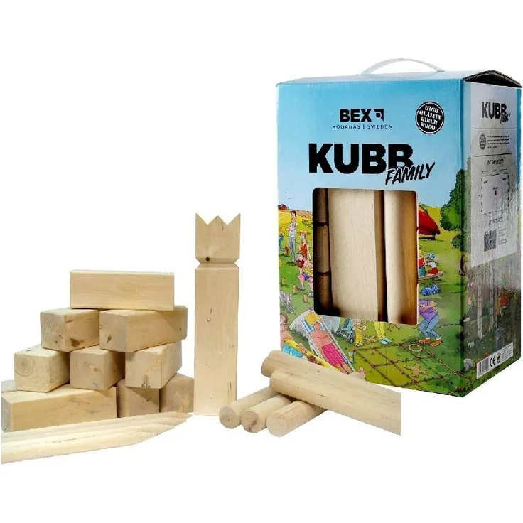 BEX 511-014 - Kubb Basic Birkenholz - Komplett Set
