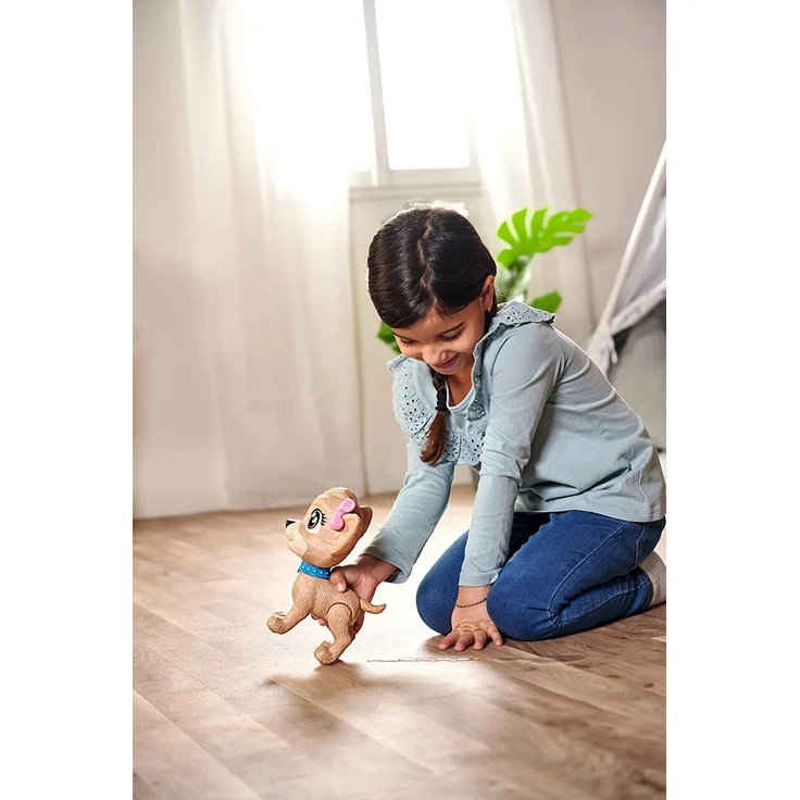 Simba 105893460 Chi Chi Love Pii Pii Puppy, Hund zum Gassi gehen, macht Pipi, ab 3 Jahren, 20 cm – Bild 9