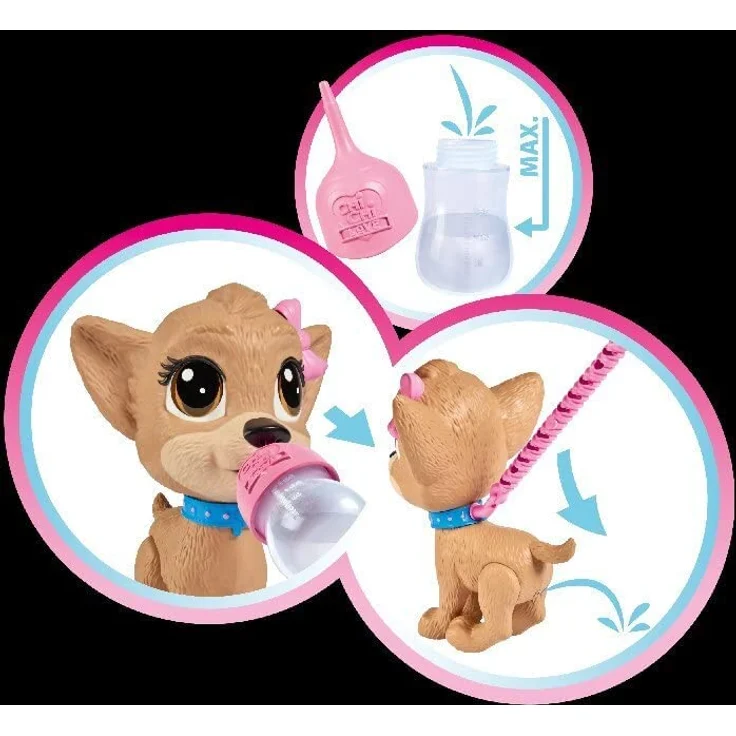 Simba 105893460 Chi Chi Love Pii Pii Puppy, Hund zum Gassi gehen, macht Pipi, ab 3 Jahren, 20 cm – Bild 10