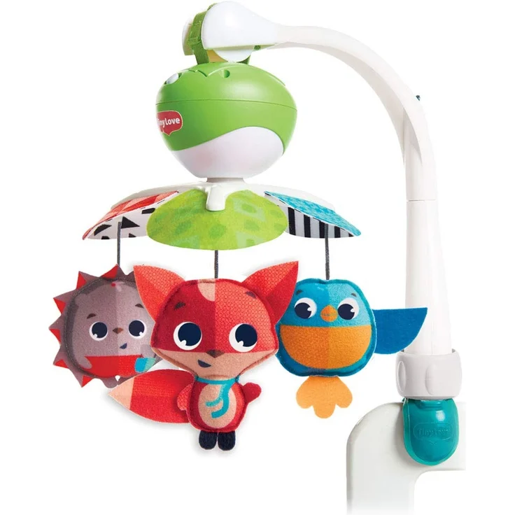 Tiny Love Baby-Mobile, Take Along Musik-Mobile für unterwegs und zuhause, Baby-Spieluhr ab der Geburt (0M+) lässt sich einfach an Kinderwagen befestigen, Meadow Days – Bild 1