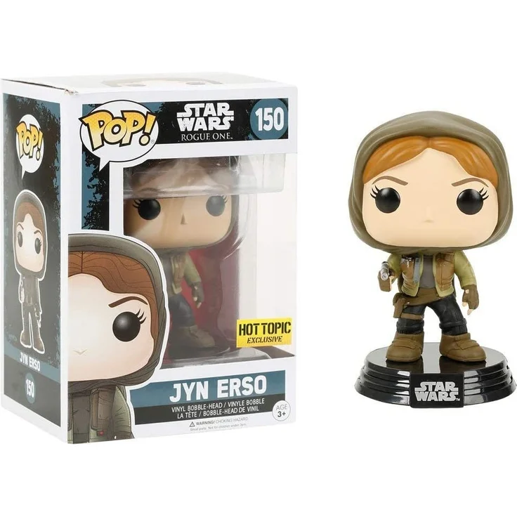 Funko 10450 POP Bobble: Star Wars: Rogue One: Jyn Erso Hooded (Exc) – Bild 1