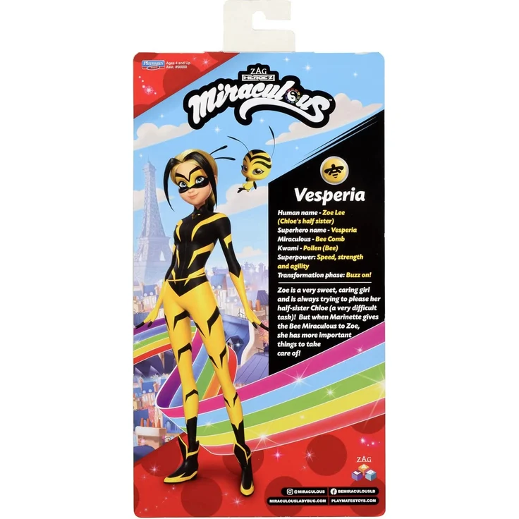 Bandai - Miraculous Ladybug - Puppe - Vesperia - 26 cm große Ankleidepuppe - P50013 – Bild 9