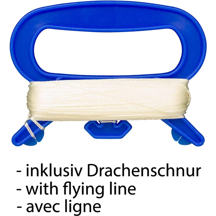 CIM Kinder-Drachen - Rainbow Eddy RED - Einleiner-Flugdrachen für Kinder ab 3 Jahren - 65x74cm - inkl. 80m Drachenschnur und 8x105cm Streifenschwänze - Preisvergleich – Bild 6