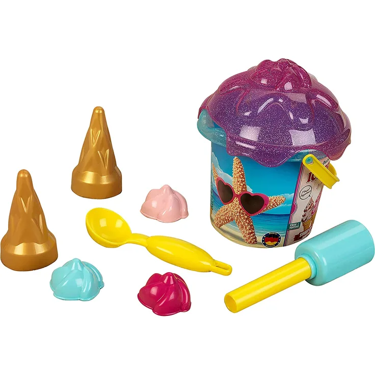 Theo Klein 2359 2359-Aqua Action Eiscreme Set, Sandeimer 1 Liter, Spielzeug, Made in Germany, Multicolor