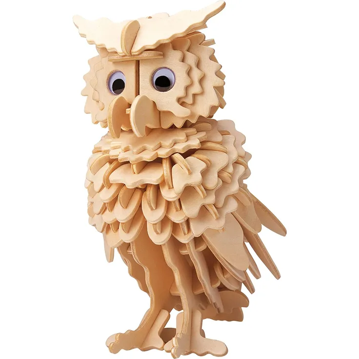 Eureka-Gepetto's Workshop 52473170 - Holzpuzzle-3D Eule