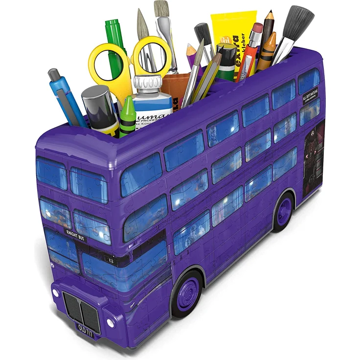 Ravensburger 3D Puzzle Harry Potter Knight Bus - 3D Puzzle für Kinder und Erwachsene mit 216 Teilen, Stiftehalter, Stiftebox, Harry Potter Fanartikel – Bild 2