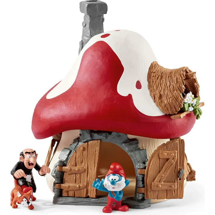 Schleich Die Schlümpfe 20803 'Schlumpf Haus mit 2 Figuren', 20 Teile, ab 3 Jahren – Bild 2