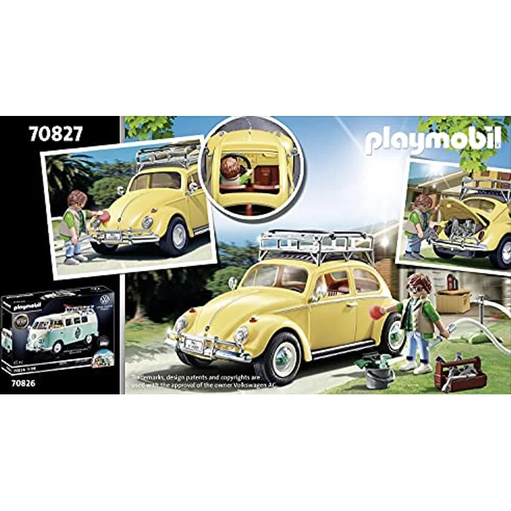 PLAYMOBIL Volkswagen 70827 'Volkswagen Käfer - Special Edition', 51 Teile, ab 5 Jahren – Bild 4