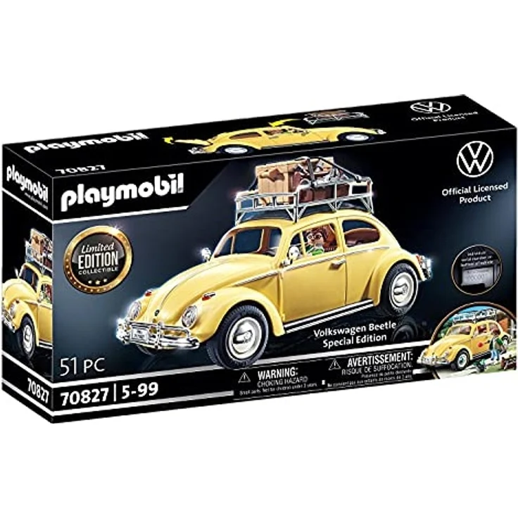PLAYMOBIL Volkswagen 70827 'Volkswagen Käfer - Special Edition', 51 Teile, ab 5 Jahren – Bild 1