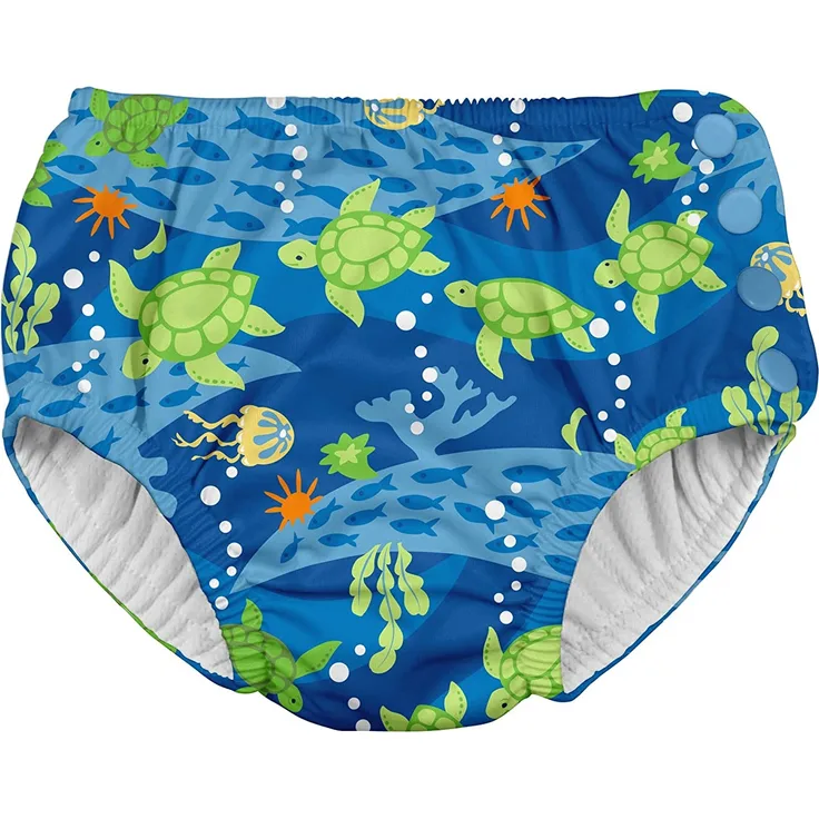 i play. 701050-6304-42 Schwimmwindel Blau Turtle 3-6 Monate, rosa