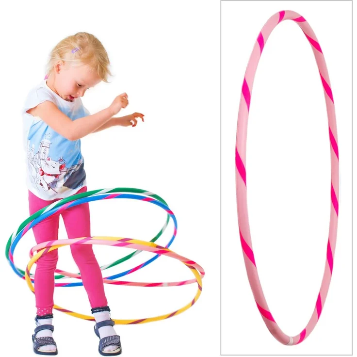 Bunter Kinder Hula Hoop für kleine Profis, Ø70cm, Rosa-Pink – Bild 2