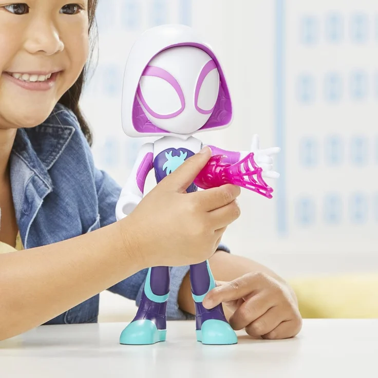 Marvel Spidey and His Amazing Friends Supersized Ghost-Spider Action Figure Spielzeug-Actionfigur Kinder Comics 143 g – Bild 12