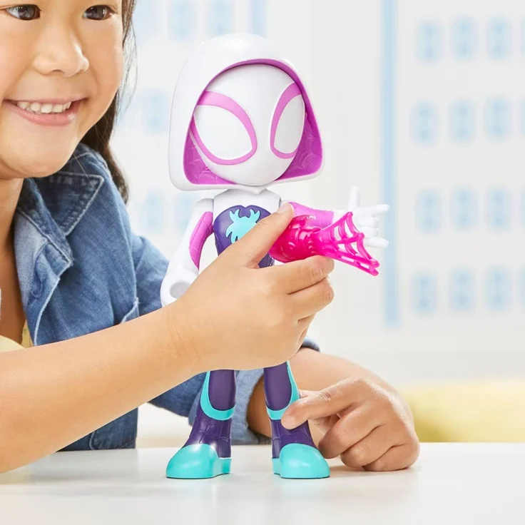 Marvel Spidey and His Amazing Friends Supersized Ghost-Spider Action Figure Spielzeug-Actionfigur Kinder Comics 143 g – Bild 7