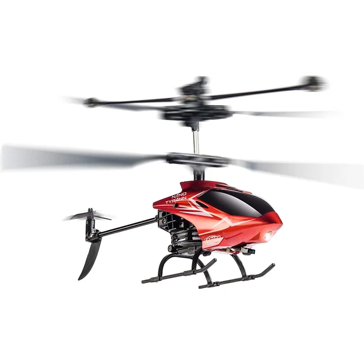 Carson Nano Tyrann IR 2Ch 100% RTF - Ferngesteuerter Helikopter - Robustes Flugmodell - RC Heli - Infrarot-Fernsteuerung - Flugbereit - 500507070 – Bild 3