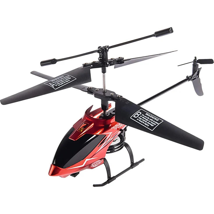 Carson Nano Tyrann IR 2Ch 100% RTF - Ferngesteuerter Helikopter - Robustes Flugmodell - RC Heli - Infrarot-Fernsteuerung - Flugbereit - 500507070 – Bild 4