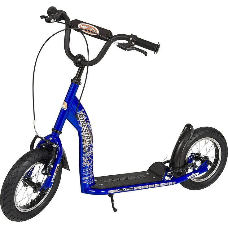 BIKESTAR 'Kinderroller 12 Zoll Sport Edition', ab 6 Jahren, 120 cm Körpergröße, höhenverstellbar bis 90 cm, blau - Preisvergleich – Bild 4