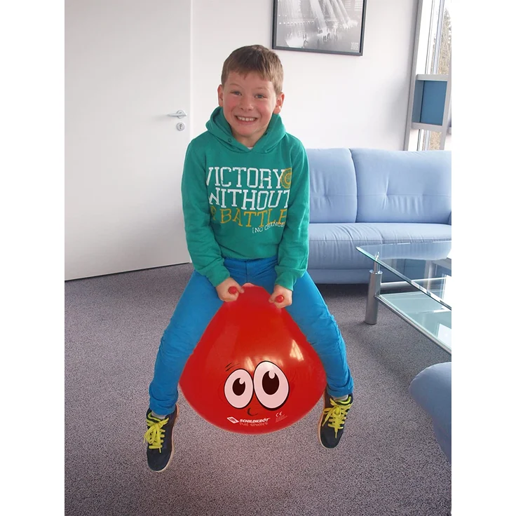 Schildkröt Funsports Hüpfball Jumpball Farbe rot im Karton sprungball Mit Griffen, M – Bild 2