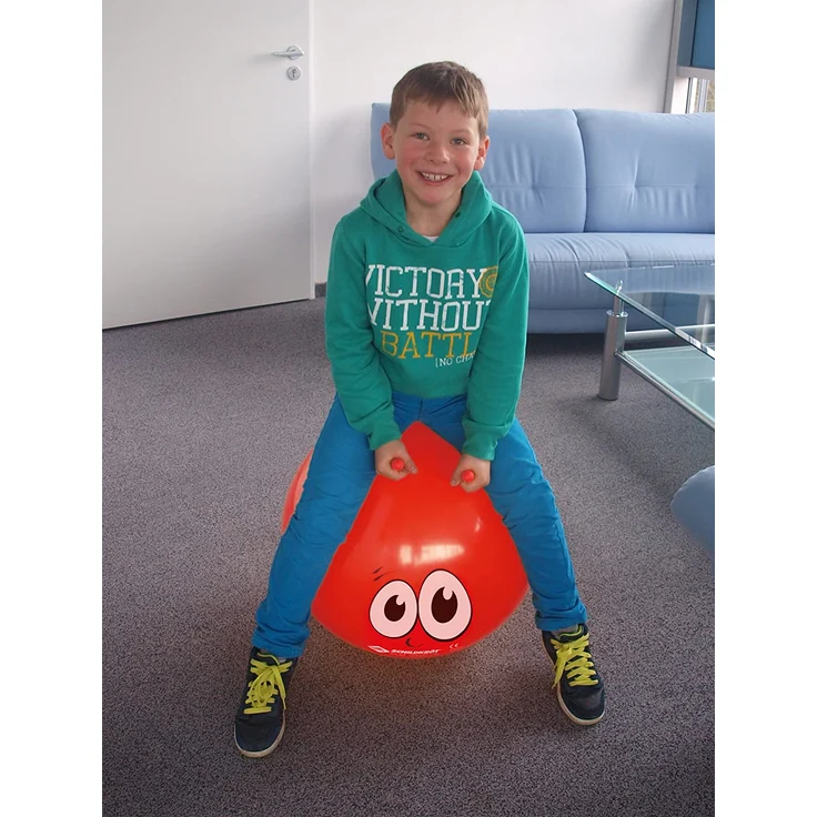 Schildkröt Funsports Hüpfball Jumpball Farbe rot im Karton sprungball Mit Griffen, M – Bild 3