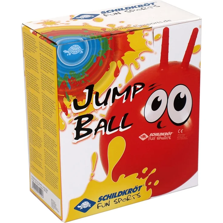 Schildkröt Funsports Hüpfball Jumpball Farbe rot im Karton sprungball Mit Griffen, M – Bild 4